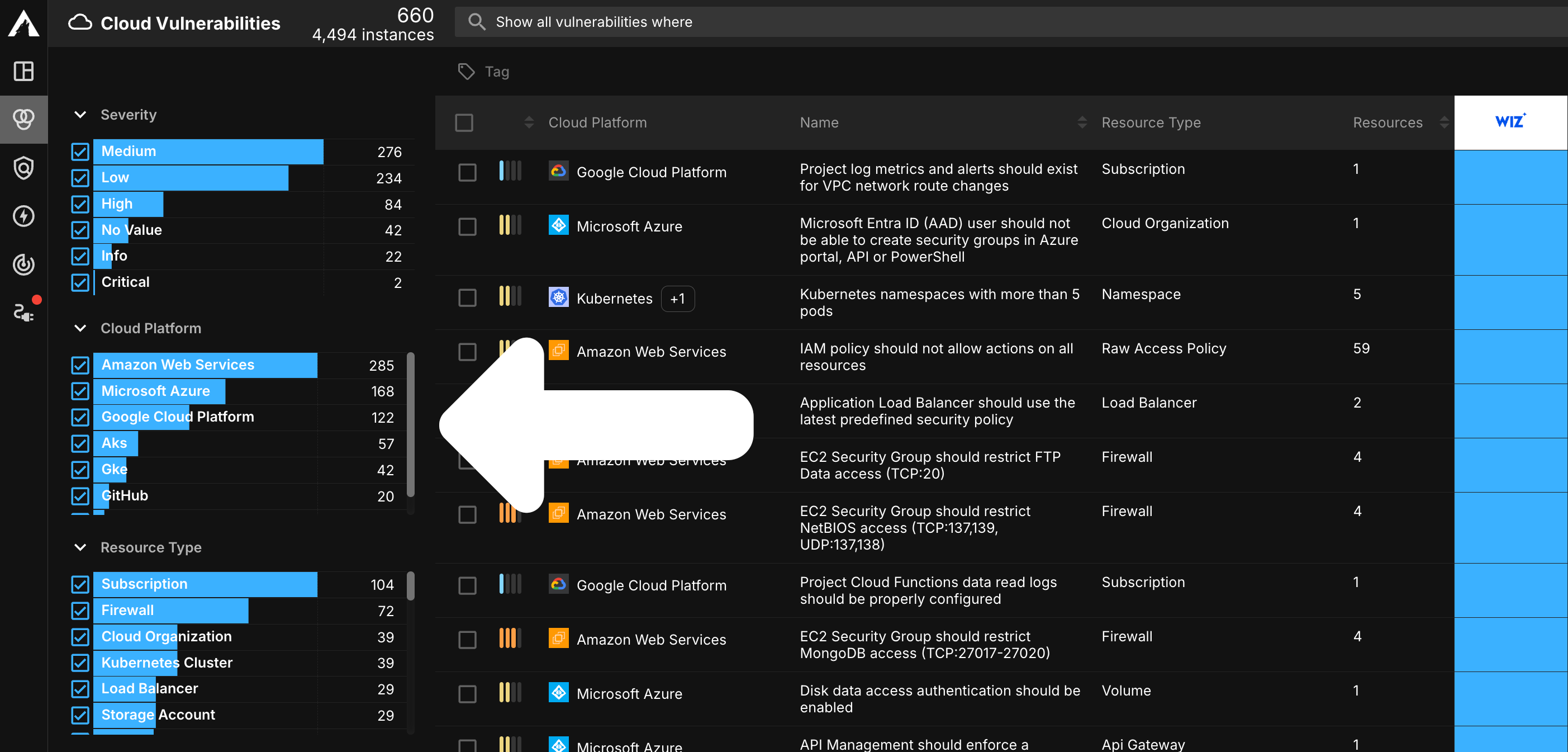 Highlighting filters on Live Inventory