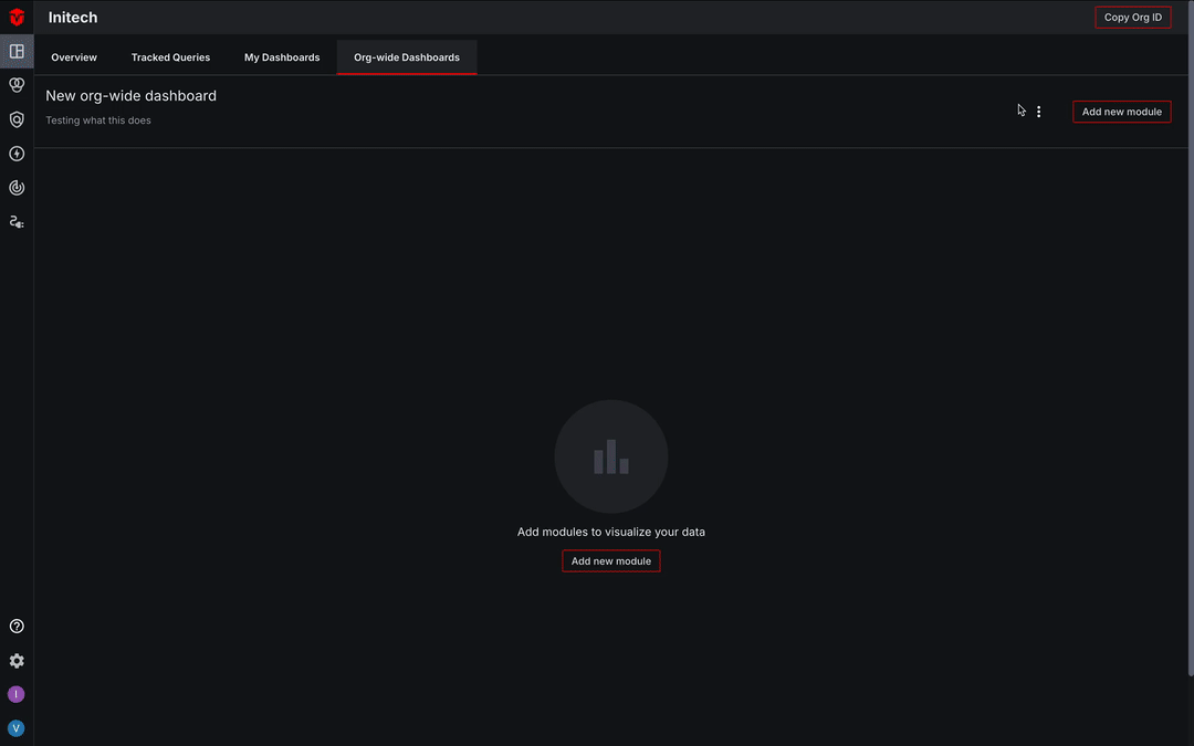 Deleting a Custom Dashboard