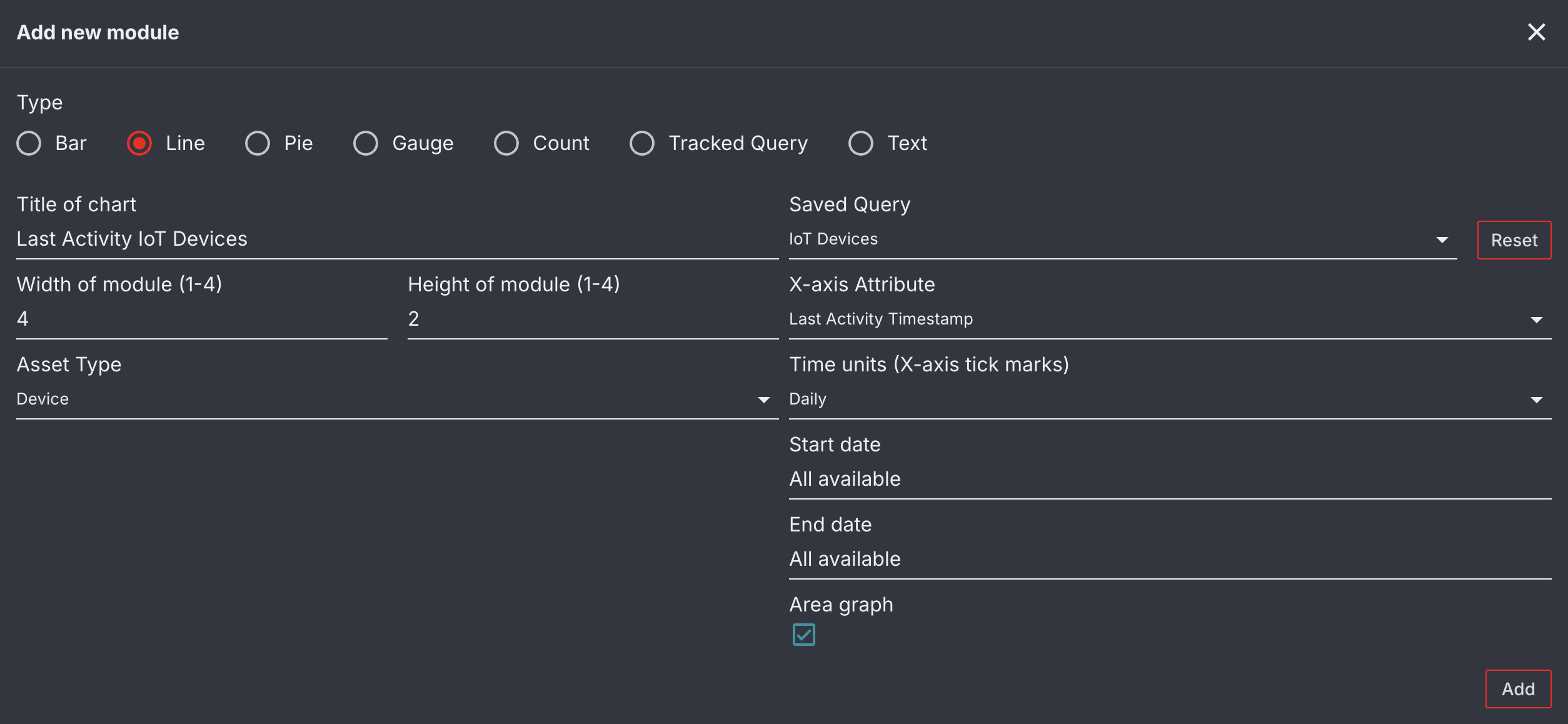 Line module configuration