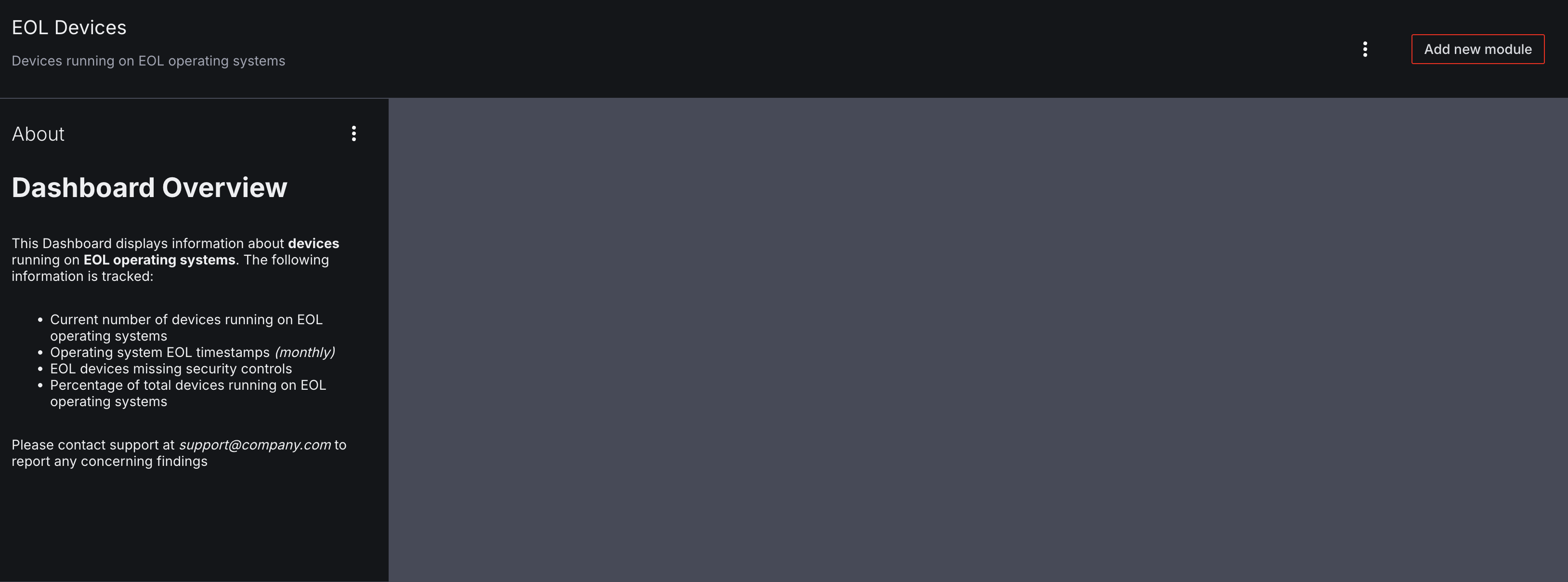 Text module example
