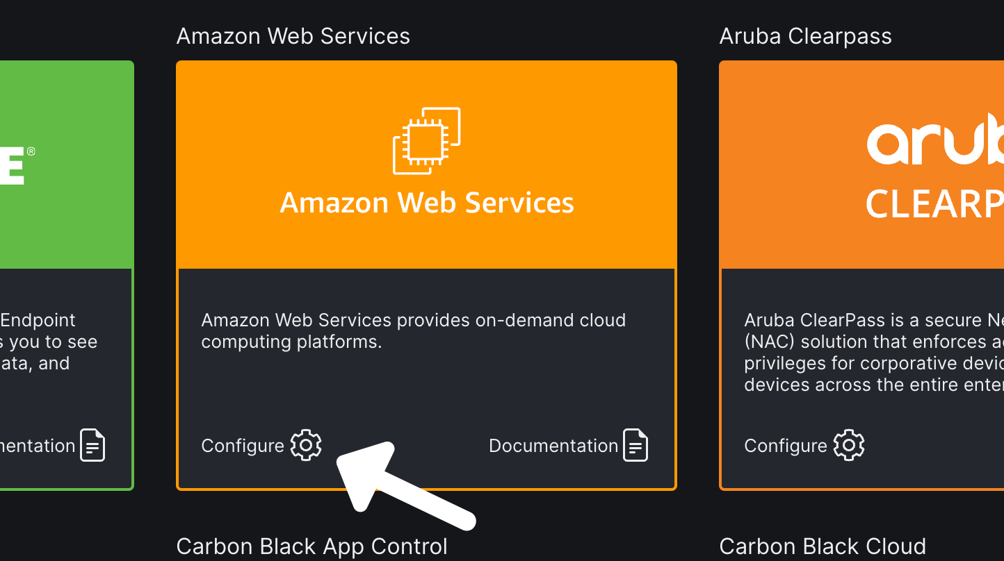 Select Configuration icon