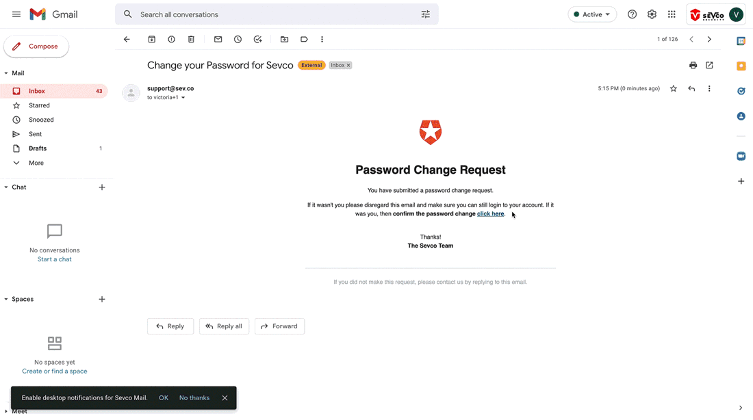 Creating a password