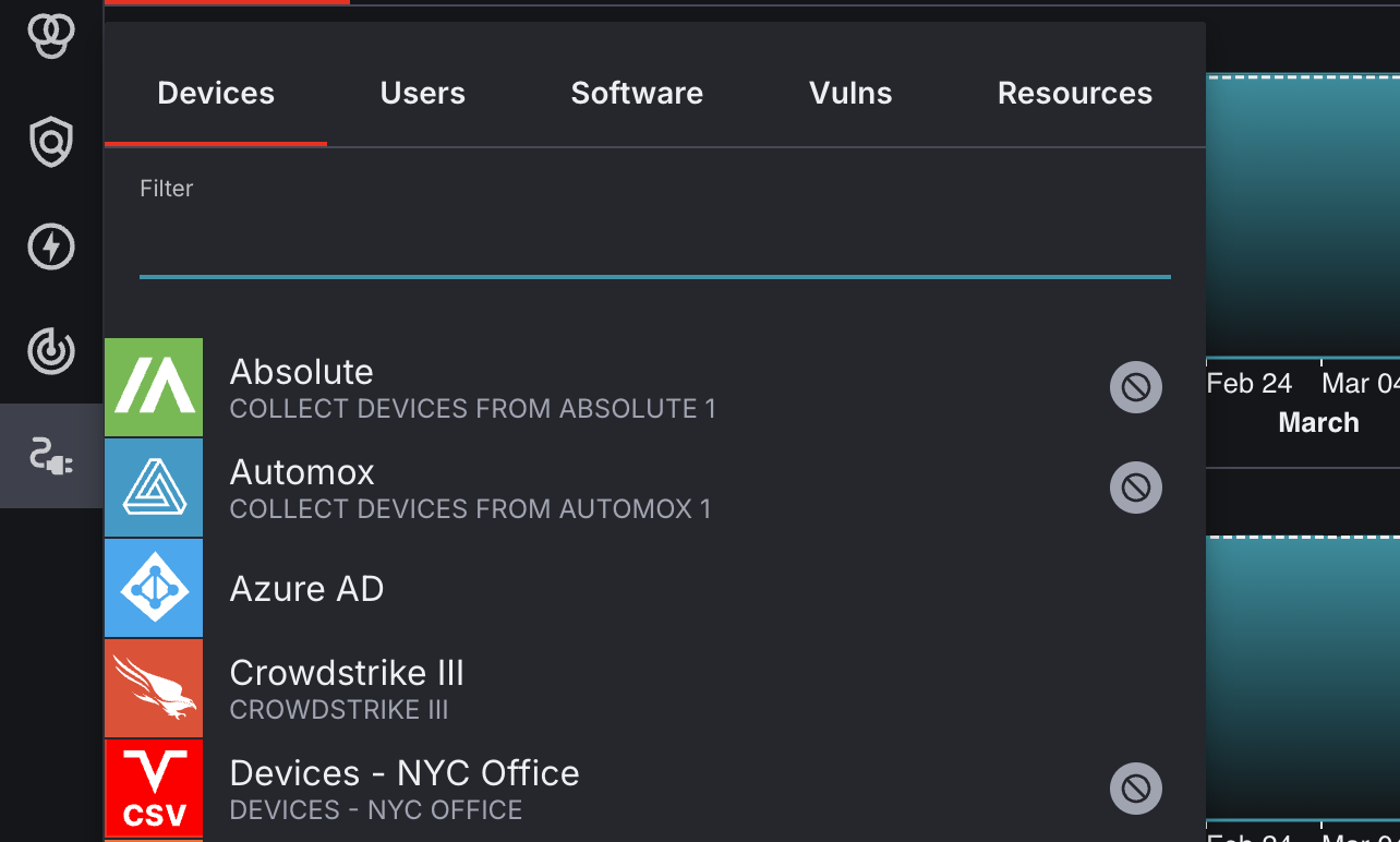 Redirecting to the Source Inventory page for "Crowdstrike"